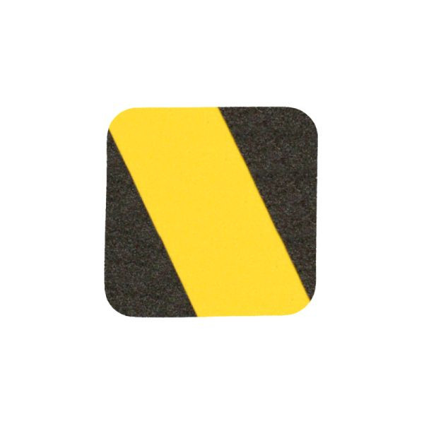 m2 Easy Clean antislipbekleding, zwart/geel, losse stroken 140x140mm, VE: 10 stuks, M3WV101401
