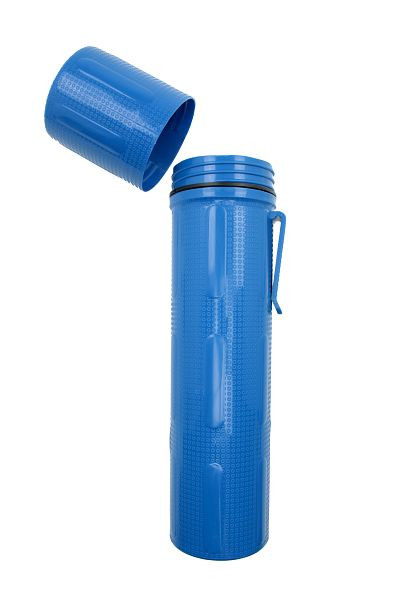 ELMAG elektrodenkoker voor waterdichte opslag, lengte: 370 mm, Ø 85 mm, waterdicht afsluitbaar, met 4 kamers & riemlus, 57703