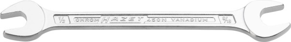 Hazet dubbele steeksleutel, buitenzeskantprofiel, 1/2 x 9/16", 450NA-1/2X9/16VKH