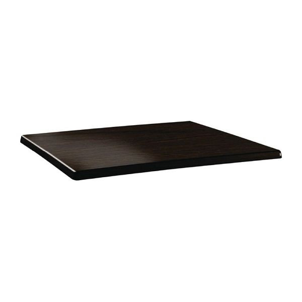 Topalit Classic Line rechthoekig tafelblad wengé 120 x 80cm, DR926