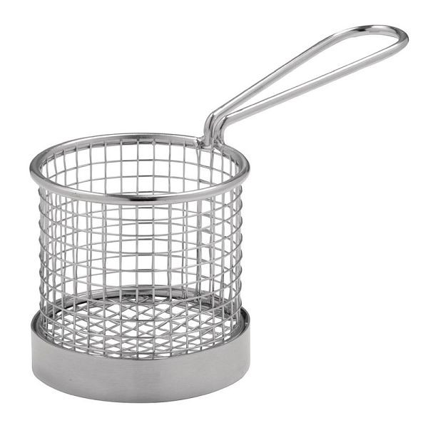 Olympia ronde frituurmand met handvat RVS 8cm, CE148