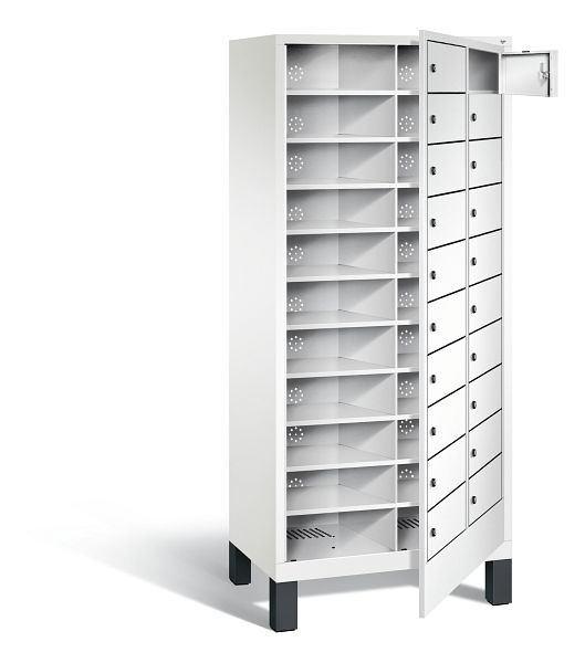 C+P wasverzamelkast Evolo, H1850xW810xD500mm, kleur: verkeerswit, 48060-210 S10140