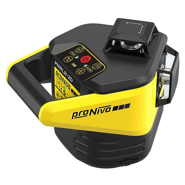 proNIVO rotatielaser horizontaal/verticaal, handmatig kantelbaar, inclusief universele handontvanger PNLUD18, S205-PNRLR-2D