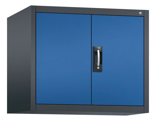 C+P bovenkast Acurado, H790xW930xD600mm, kleur: zwartgrijs / gentiaanblauw, verzonken handgreep, 9295-000 S10005