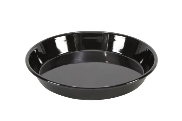 GSD geëmailleerde bak-/pizzaplaat 30 cm, zwart, 32 302