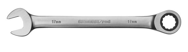 GEDORE rode ringratelsleutel SW24mm, lengte 285mm, 3300843