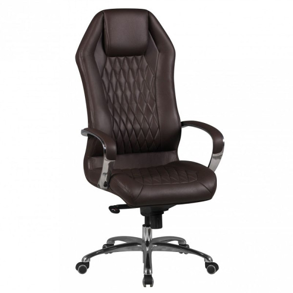 Amstyle bureaustoel Monterey echt leer bruin, SPM1.297