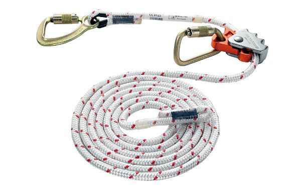 Skylotec vasthoudkoord ERGOGRIP SK12, 1x vingerhoed / 1x glad, Länge: 1,5m, L-0335-1,5