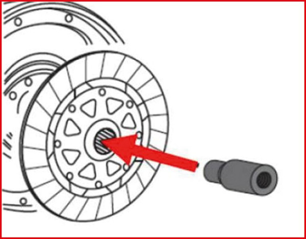 KS Tools koppelingscentreerdoorn diameter 26,5 mm voor SAC-koppelingen voor BMW, lengte: 80 mm, 150.2402