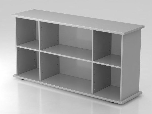Hammerbacher dressoir open 166cm grijs, 166,1x44,8x84 cm (BxDxH), VSBOF/5