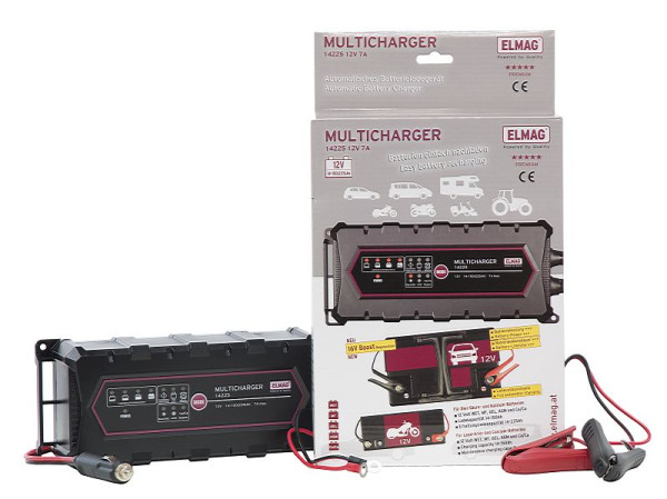 ELMAG Automatische acculader 12 V MULTICHARGER 14225, max. 7,0 A, 56032