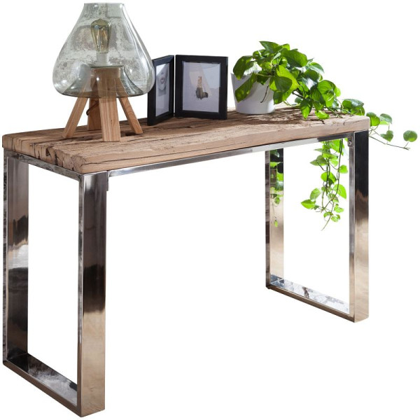 Wohnling consoletafel PRIYA 115x76x46 cm massief natuurlijk acaciahout, WL5.685