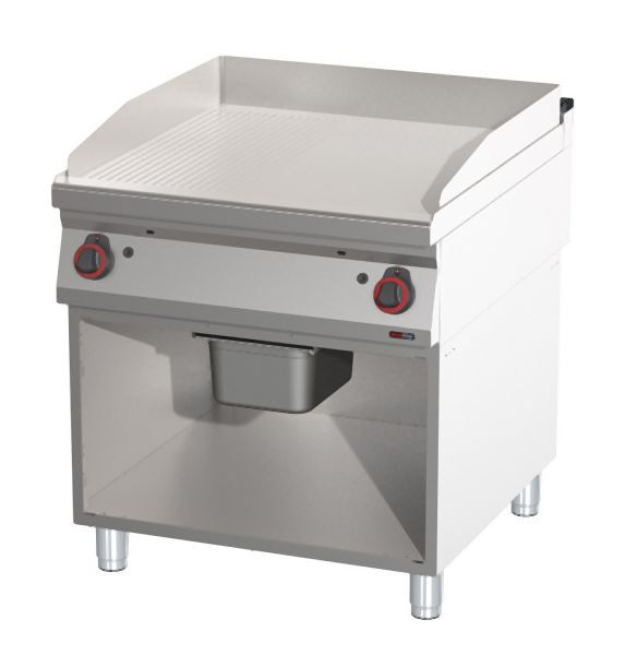 RM Thermik Series 900, gasgrillplaat met onderstel, 800x900x900 mm, glad/gegroefd grilloppervlak, FTHR-90/80G