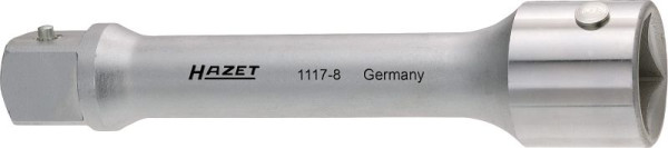 Hazet verlengstuk, hol vierkant 25 mm, vol vierkant 25 mm, aandrijving met ontgrendelbout voor penbeveiliging, afmetingen/lengte: 200 mm, 1117-8