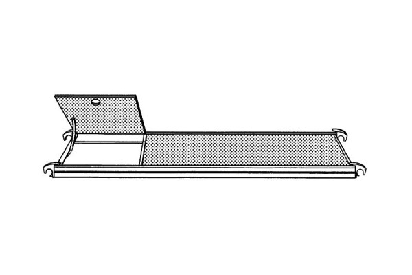 HYMER platform met luik, lengte 2,45 m, breedte 0,65 m, 677124
