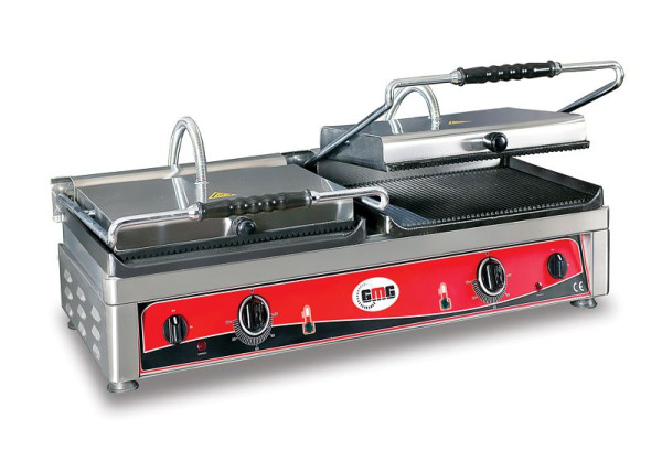 GMG dubbele contactgrill - glad boven / glad onder, 2x grilloppervlak: 36 x 27 cm, KG2735DGG
