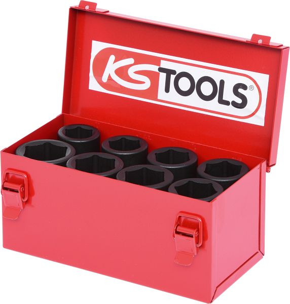 KS Tools 3/4" zeskant-slagdoppenset, 8-delig lang, 515.0510