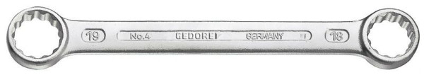 GEDORE Dubbele ringsleutel 19x24 mm, recht, 6055140