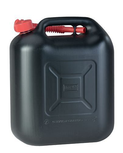 DENIOS kunststof jerrycan met tuit, UN-goedkeuring, 20 liter inhoud, 216-871