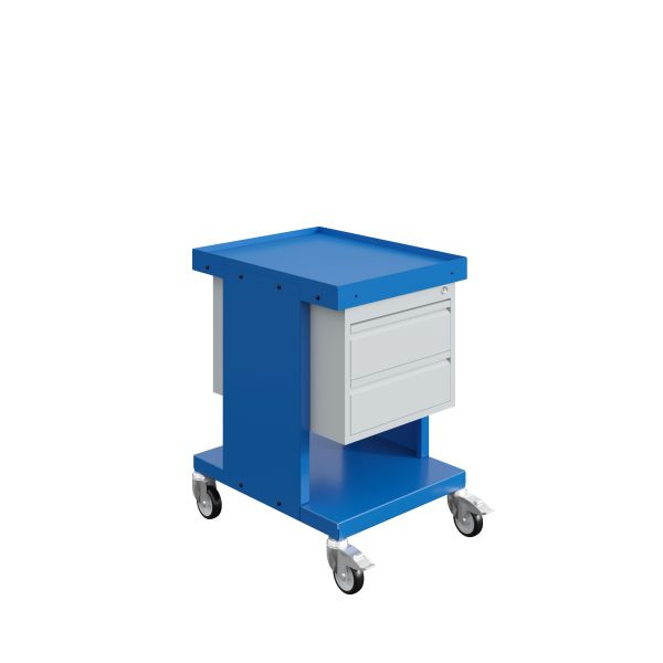 SOFAME SV plankenwagen met ladenblok 2 laden H150 mm, hemelsblauw RAL 5015, W020070023BI