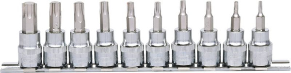 KS Tools 3/8" CHROMEplus bitdoppenset Torx, 10-delig T10-T55, 918.3939