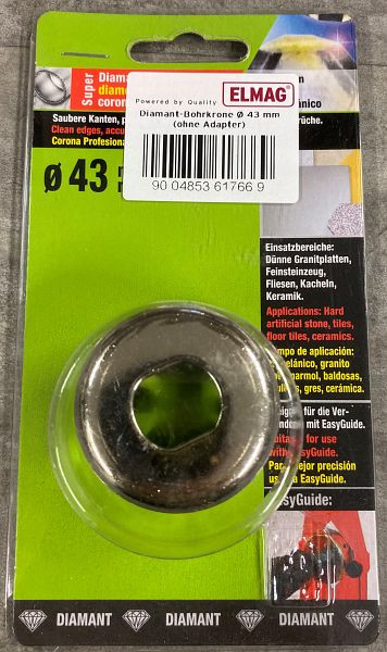 ELMAG diamantboor Ø 43 mm (zonder adapter), 61766