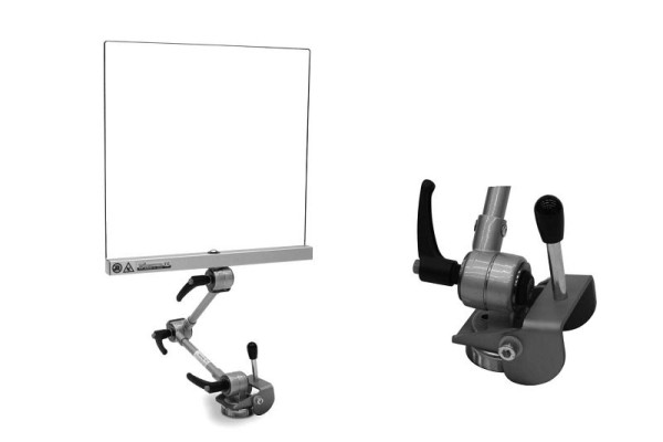 MACK-beschermschild met verstelbare magnetische basis en scharnierende arm