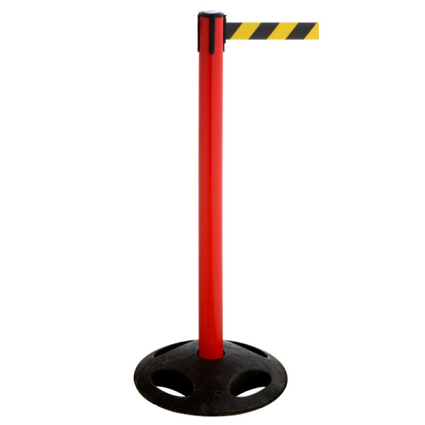 Stein HGS HGS personengeleidingssysteem -P-Line Utility-, rood, zwart/geel diagonaal (gearceerd), met veiligheidsslot (zelfontgrendelend), 12828d-1703