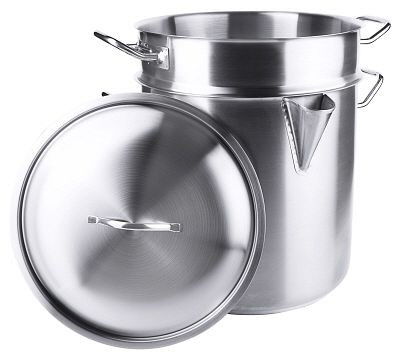 Contacto sudderpan, groot 32 cm met inzet en deksel, 2129/320