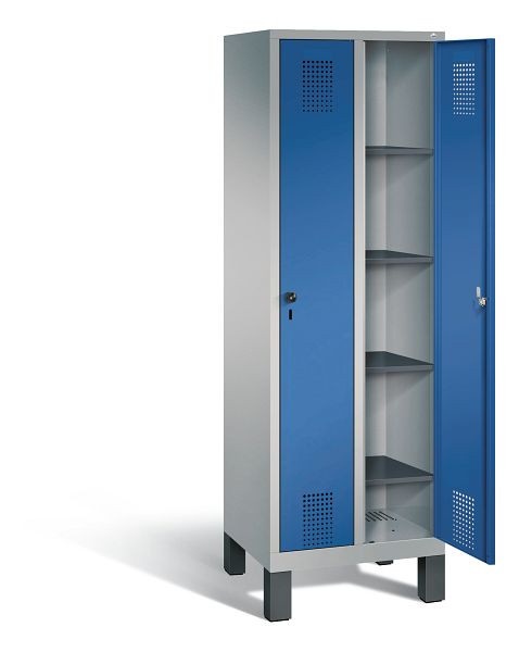 C+P washok Evolo, H1850xW610xD500mm, kleur: wit aluminium / gentiaanblauw, 48010-20B S10030