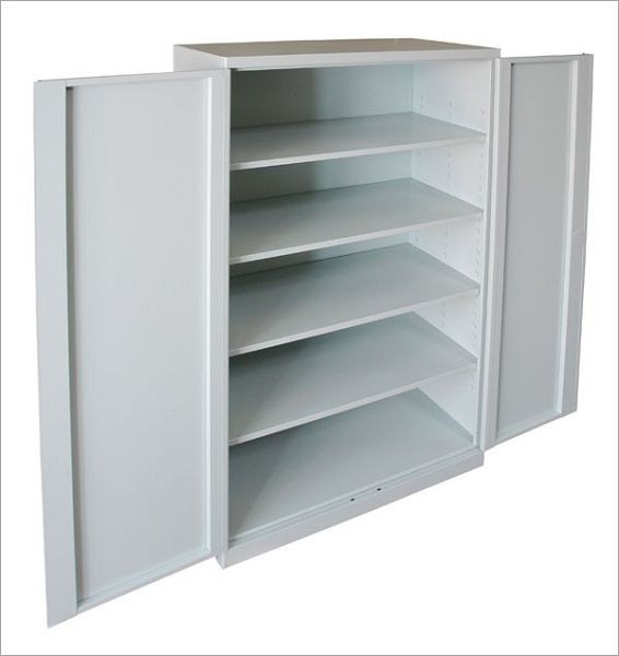 ADB stalen kast XXL, kleur: grijs, RAL 7035 lichtgrijs, afmetingen: BxDxH 110x58x192cm, 40985
