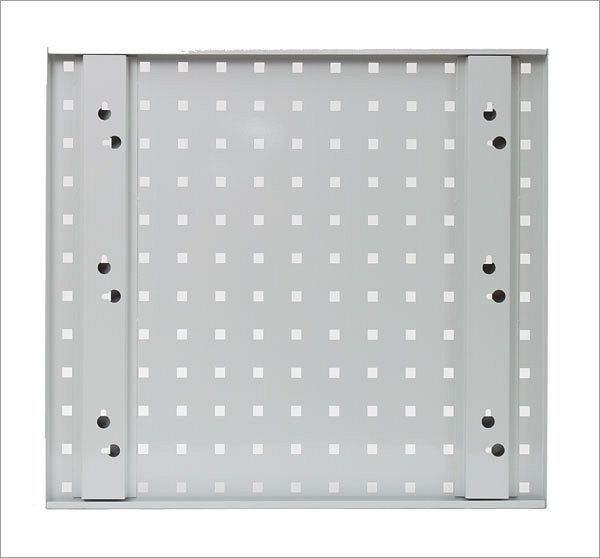 ADB geperforeerde plaat, afmeting: 493x456mm, kleur: grijs, RAL 7035, 23001
