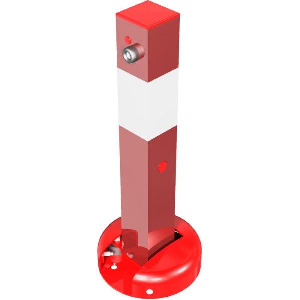 Stone HGS afzetpaal -Bollard Leipzig-, voor pluggen met, voetplaat Ø200mm, verschillende vergrendeling (standaard), 40215uzb