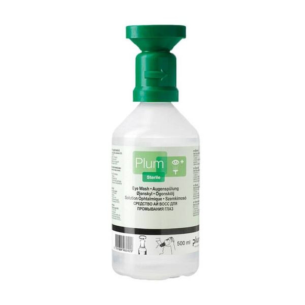 Stein HGS oogspoelfles -PLUM- met 0,9% natriumchloride-oplossing, 200 ml/ca. 2 minuten, 25957