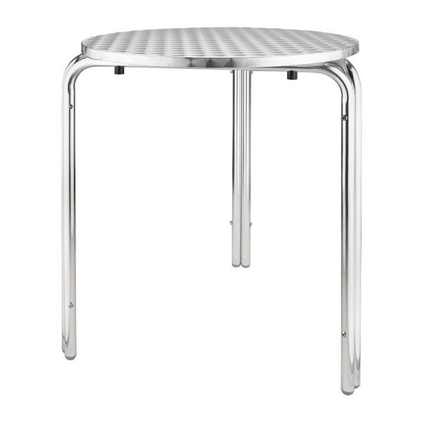Bolero ronde bistrotafel RVS 3 poten 60cm, U431