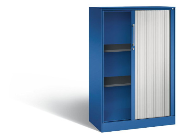C+P rolluikkast Asisto, H1310xB800xD435mm, kleur: gentiaanblauw/lichtgrijs, beugelgreep, 3 niveaus, 143033-000 S10082