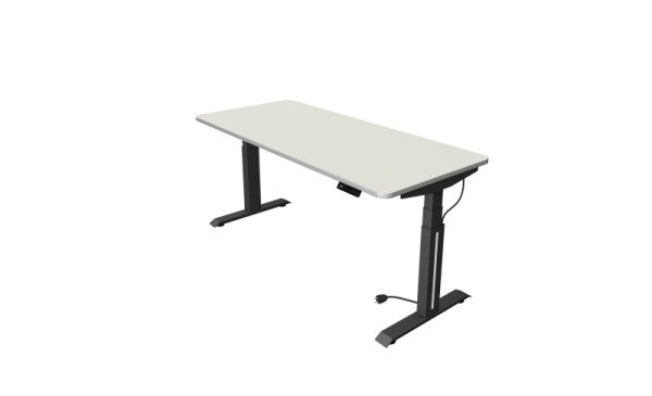 Kerkmann Move Professionele zit-/statafel, B 1800 x D 800 mm, elektrisch in hoogte verstelbaar van 640-1290 mm, wit, 10070710