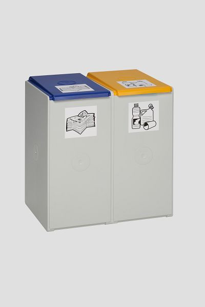 VAR kunststof bak 40 L, 2-weg, zonder deksel, 3801