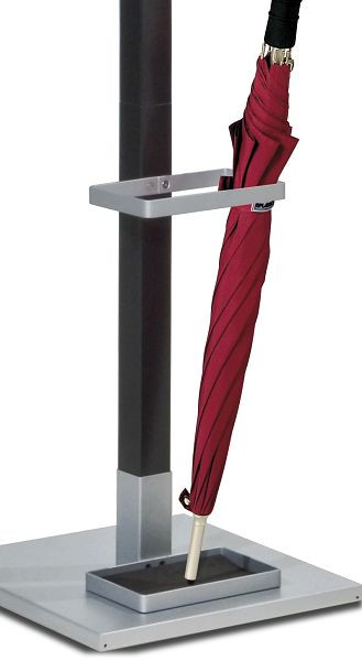 Kerkmann parapluhouder Montana, B 200 x D 120 mm, aluminium zilver, 39655614