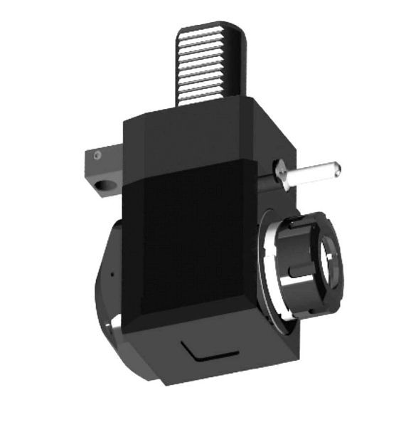 MACK Elektrisch gereedschap, DIN 5480, haaks, kort, rechts, VDI 30, ER 25