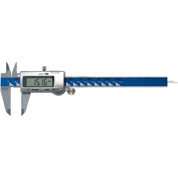 Vogel Germany digitale schuifmaat DIN 862, data-uitgang mini-USB, 150 mm / 6 inch, plat, 202040-3