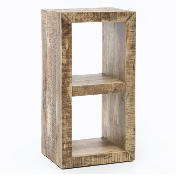 Wohnling staande plank RUSTICA massief mangohout 90 x 45 x 35 cm 2 planken, WL5.087