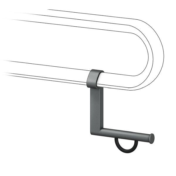 KEMMLIT Cavere papierrolhouder 110, antraciet, 251.449