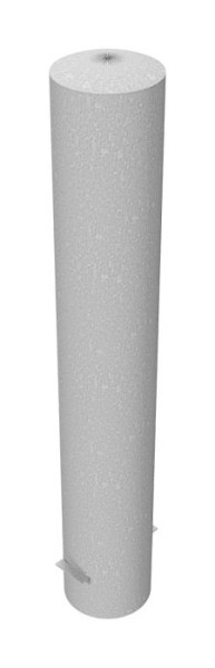 Schake stalen buispaal Ø 193 x 3,6 mm stationair, thermisch verzinkt voor plaatsing in beton, totale lengte: 1200 mm, 40190
