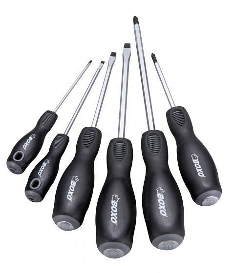 Boxo schroevendraaierset met slagdop 6 stuks, VE: 20 stuks, BC047-006