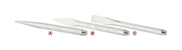 KS Tools centerpons, hoogglans verchroomd, 8-hoekig, diameter 5 mm, 156.0175