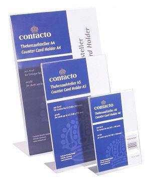 Contacto toonbankdisplay DIN A5 acryl, 6779/005