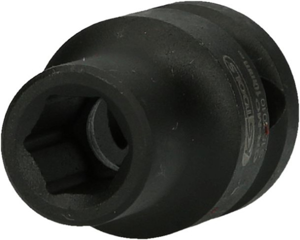 KS Tools Slagdop 1/2" zeskant, kort, 10 mm, 515.1010