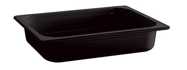 APS GN 1/2 container - ECO LINE-, 32,5 x 26,5 cm, diepte: 100 mm, melamine, zwart, 4,7 liter, 84307