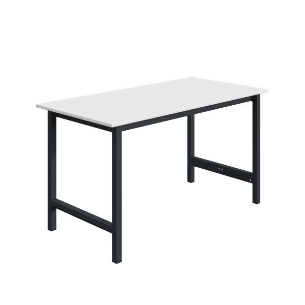 SOFAME TPL werktafel B 1200 x D 750 x H 819mm, melamine werkblad 19 mm, antracietgrijs RAL 7016, W010030004GA